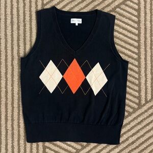 Sport Haley black pink argyle sweater vest